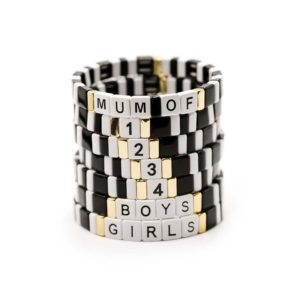 Bracelet MUM OF Noir & Blanc
