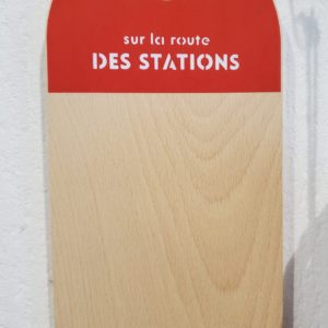Planche borne "Sur la route des stations"