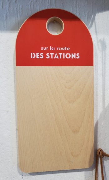 Planche borne "Sur la route des stations"