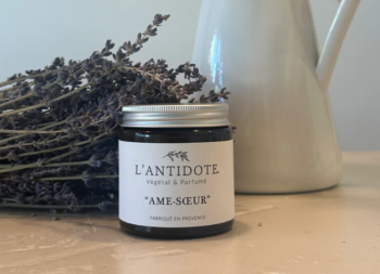 Bougie Verre Ambré 100g – Image 2
