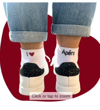 Chaussettes Blanches T36/40 Apero, coffee...