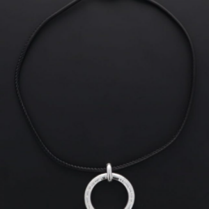 Collier cuir bouée n°169 Noir SDC