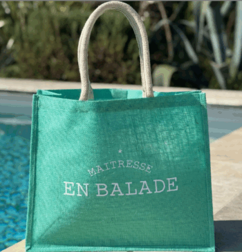 Sac cabas en jute "MAÎTGRESSE" Marcel & Lily – Image 2