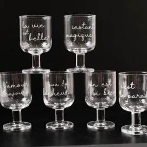 Boite 6 verres empilables SJ