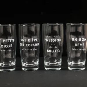 Lot de 4 verres à bière SJ