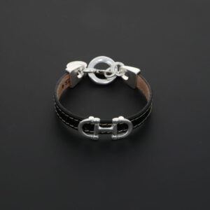 Bracelet cuir double mors n°1130